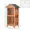 Show in main carousel: PawHut Wooden Outdoor Bird Cage with Removable Bottom Tray, 31.75 x 22.5 x 60.25-in slide 3 of 9