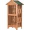 Show in main carousel: PawHut Wooden Outdoor Bird Cage with Removable Bottom Tray, 31.75 x 22.5 x 60.25-in slide 1 of 9