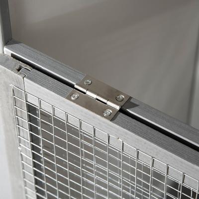 Show full view: PawHut Covered Canopy Flight Bird Cage with Storage, Grey, 31.75 x 22.5 x 60.25-in slide 9 of 9