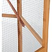 Show in main carousel: PawHut Large Bird Cage Aviary with Handle & Wheels, Brown, 59 x 59 x 69.75-in slide 8 of 9