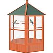 Show in main carousel: PawHut Large Bird Cage Aviary with Handle & Wheels, Brown, 59 x 59 x 69.75-in slide 1 of 9
