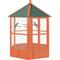 Show in main carousel: PawHut Large Bird Cage Aviary with Handle & Wheels, Brown, 59 x 59 x 69.75-in slide 1 of 9