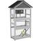 Show in main carousel: PawHut Metal Bird Cage with Removable Tray, Gray, 36.2 x 20.5 x 67.3-in slide 1 of 9