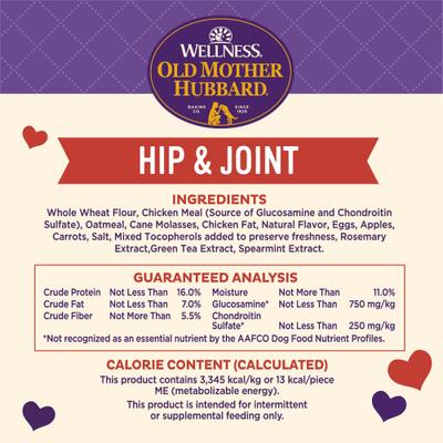 Show full view: Old Mother Hubbard by Wellness Mother's Solutions Hip & Joint Natural Oven-Baked Biscuits Dog Treats, 20-oz bag slide 8 of 11