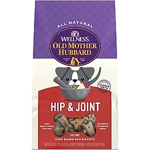 Old Mother Hubbard by Wellness Mother's Solutions Hip & Joint Natural Oven-Baked Biscuits Dog Treats, 20-oz bag