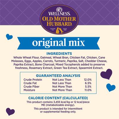 Show full view: Old Mother Hubbard by Wellness Classic Original Mix Natural Mini Oven-Baked Biscuits Dog Treats, 20-oz bag slide 8 of 11