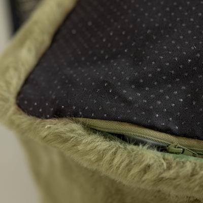 Show full view: Allisandro Luxurious Faux Fur Orthopedic Pillow Dog Bed, Green, Large slide 10 of 10