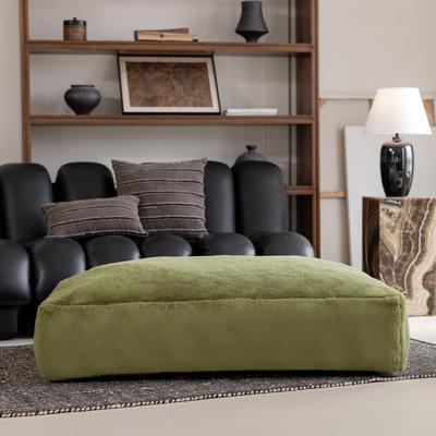 Show full view: Allisandro Luxurious Faux Fur Orthopedic Pillow Dog Bed, Green, Large slide 5 of 10