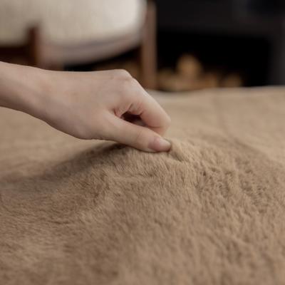 Show full view: Allisandro Luxurious Faux Fur Orthopedic Pillow Dog Bed, Brown, Large slide 6 of 9