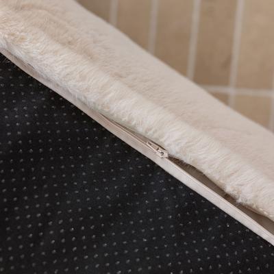 Show full view: Allisandro Luxurious Faux Fur Orthopedic Pillow Dog Bed, Beige, Large slide 8 of 9