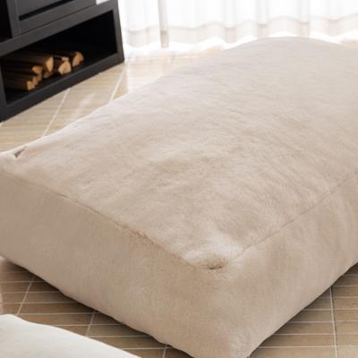 Show full view: Allisandro Luxurious Faux Fur Orthopedic Pillow Dog Bed, Beige, Large slide 9 of 9