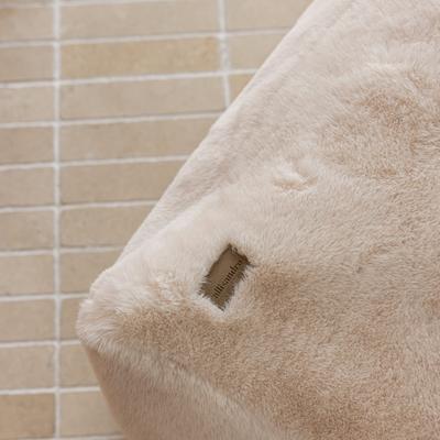 Show full view: Allisandro Luxurious Faux Fur Orthopedic Pillow Dog Bed, Beige, Large slide 5 of 9