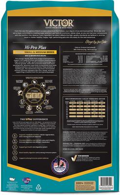 Show full view: VICTOR Classic Hi-Pro Plus Small & Medium Breed Puppy Dry Dog Food, 30-lb bag slide 4 of 11