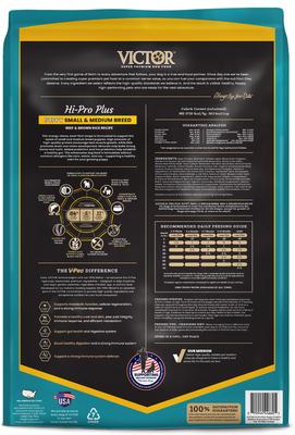 Show full view: VICTOR Classic Hi-Pro Plus Small & Medium Breed Puppy Dry Dog Food, 15-lb bag slide 4 of 11