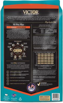 Show full view: VICTOR Classic Hi-Pro Plus Large Breed Puppy Dry Dog Food, 30-lb bag slide 4 of 11