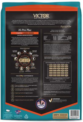 Show full view: VICTOR Classic Hi-Pro Plus Large Breed Puppy Dry Dog Food, 15-lb bag slide 4 of 11