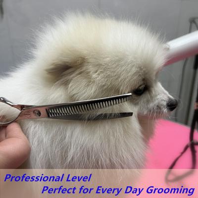 Show full view: HASHIMOTO Curved Chunkers Dog & Cat Grooming Shears, Silver, 7.0-in slide 6 of 6