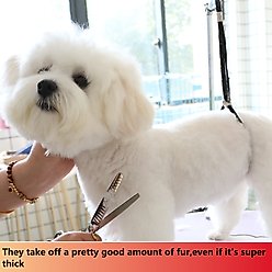 HASHIMOTO Chunker Dog & Cat Grooming Scissors, Silver, 7.0-in slide 2 of 5