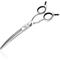 Show in main carousel: HASHIMOTO Curved Chunkers Dog & Cat Grooming Shears, Silver, 7.0-in slide 1 of 6