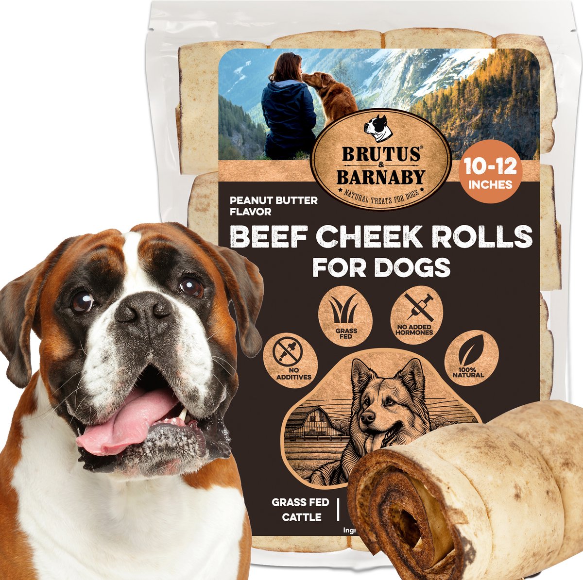 Beef Cheek Rolls Best Rawhide Chews For Dogs Premium Beef Cheek