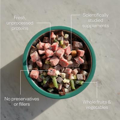 Show full view: MAEV Hip & Joint Human-Grade Raw Frozen Beef & Chicken Variety Pack Dog Food, 10-lbs Beef, 5-lbs Chicken slide 7 of 9