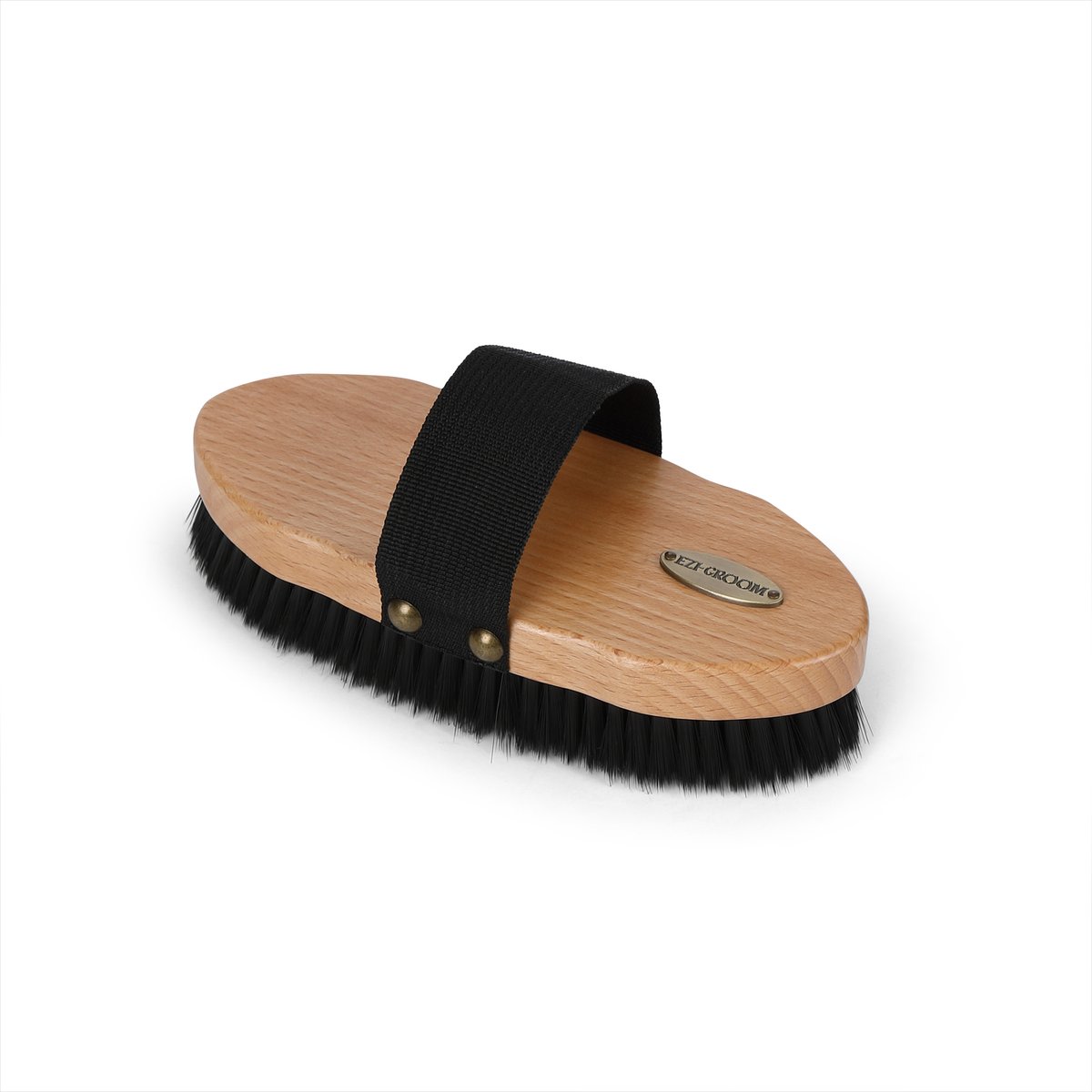 Shires Equestrian Products EZI-GROOM Premium Horse Grooming Body Brush