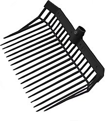 Shires Equestrian Products Plastic Shaving Fork Head, Black