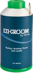 Shires Equestrian Products Braiding Thread Reel, White