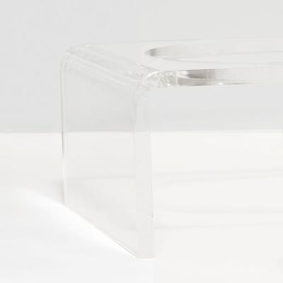 Show full view: Hiddin Small Clear Double Dog Bowl, Silver, 3.5-cup slide 6 of 8