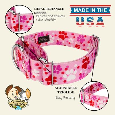Show full view: Country Brook Petz HossFit Jr Puppy Love Wide Martingale Dog Collar, Large slide 2 of 9