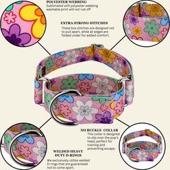 Country Brook Petz HossFit Jr May Flowers Wide Martingale Dog Collar, Large slide 2 of 9