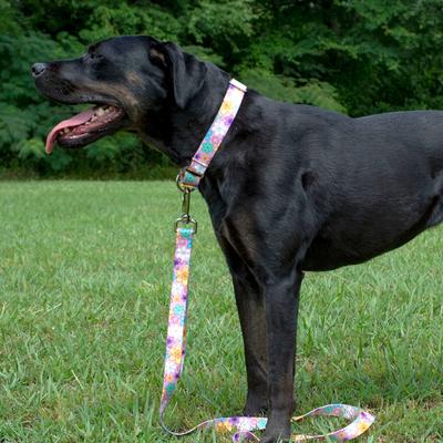 Show full view: Country Brook Petz HossFit Jr May Flowers Wide Martingale Dog Collar, Medium slide 4 of 9