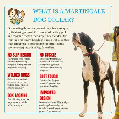 Show full view: Country Brook Petz HossFit Jr Thin Blue Line Wide Martingale Dog Collar, Large slide 6 of 9