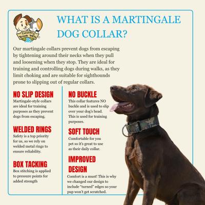 Show full view: Country Brook Petz HossFit Jr Woodland Bone Camo Wide Martingale Dog Collar, Large slide 5 of 8