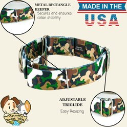 Country Brook Petz HossFit Jr Woodland Bone Camo Wide Martingale Dog Collar, Large slide 2 of 8