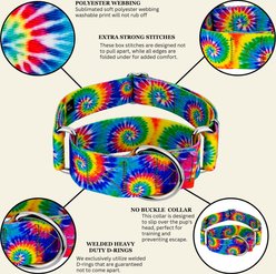 Country Brook Petz HossFit Jr Classic Tie Dye Wide Martingale Dog Collar, Medium slide 2 of 9