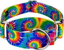 Country Brook Petz HossFit Jr Classic Tie Dye Wide Martingale Dog Collar, Large