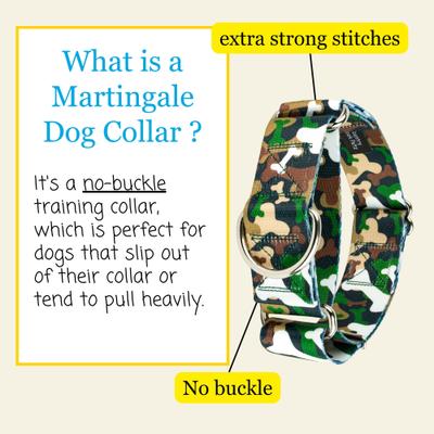 Show full view: Country Brook Petz HossFit Jr Woodland Bone Camo Wide Martingale Dog Collar, Large slide 3 of 8