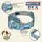Show in main carousel: Country Brook Petz HossFit Jr Love & Peace Wide Martingale Dog Collar, Blue, X-Large: 23 to 31-in neck, 1.5-in wide slide 7 of 8