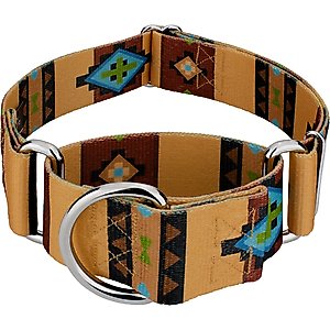 Country Brook Petz HossFit Jr Native Arizona Wide Martingale Dog Collar, Medium