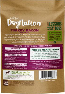 Show full view: Freshpet Dognation Turkey Bacon Fresh Treats + Vital Chicken Recipe Small Breed Fresh Dog Food slide 7 of 10
