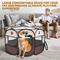 Show in main carousel: Niubya Portable Indoor/Outdoor Dog & Cat Playpen, Brown, 36-in slide 4 of 7