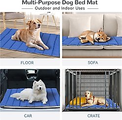 Heeyoo Outdoor Foldable Dog Bed, Dark Blue, Medium slide 2 of 7