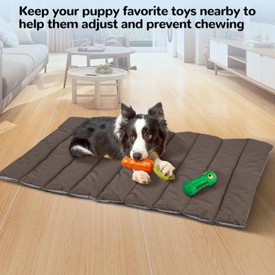 Show full view: Heeyoo Outdoor Foldable Dog Bed, Brown, Medium slide 6 of 7