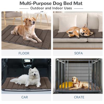 Show full view: Heeyoo Outdoor Foldable Dog Bed, Brown, Medium slide 7 of 7