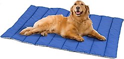 Heeyoo Outdoor Foldable Dog Bed, Dark Blue, Large