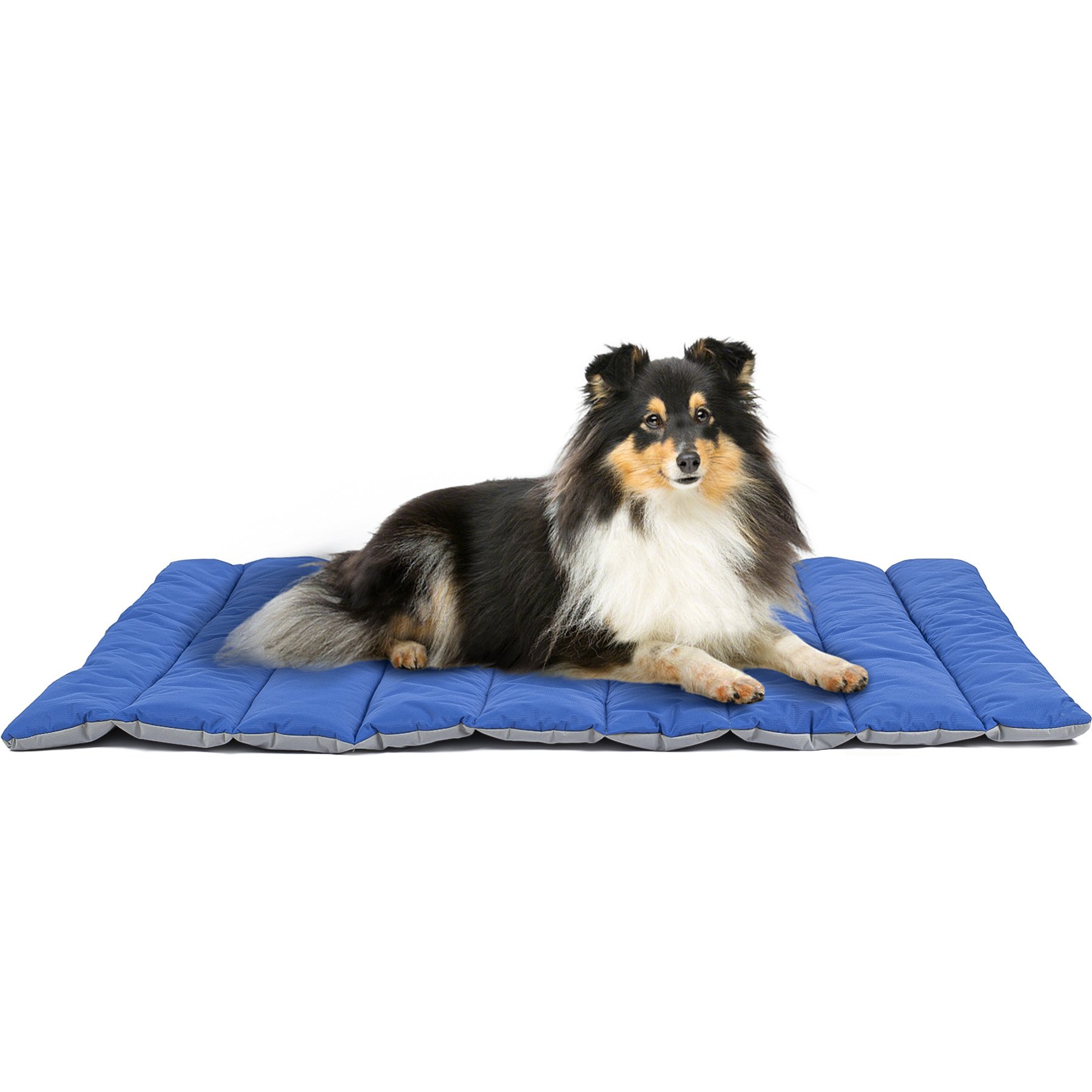 Heeyoo Outdoor Foldable Dog Bed, Dark Blue, Medium