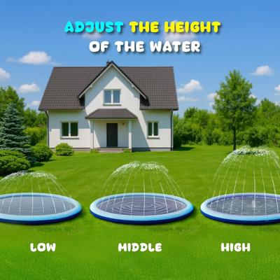 Show full view: Heeyoo Thicken Non-Slip Scratch Resistant Splash Pad Dog Toy, Blue, 60-in slide 7 of 10