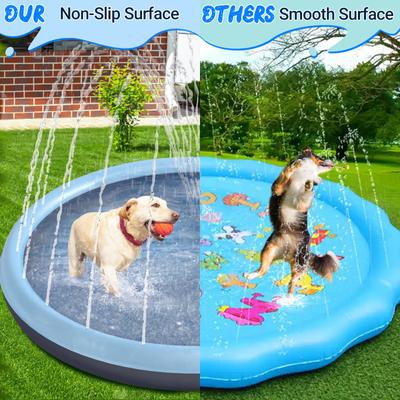 Show full view: Heeyoo Thicken Non-Slip Scratch Resistant Splash Pad Dog Toy, Blue, 60-in slide 5 of 10