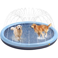 Heeyoo Thicken Non-Slip Scratch Resistant Splash Pad Dog Toy, Blue, 60-in